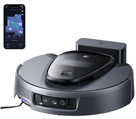 3i G10+ Robot Vacuum and Mop Combo, 18,000 Pa Suction, 60-Day Hands-Free Cleaning with Quiet Debris Compression, Smart LiDAR Navigation, Auto Extension Along Edges, Ideal for Hard Floors & Carpets