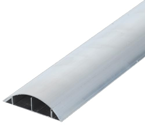 Passage de Cable Au Sol en Métal de 1m en Alliage D'aluminium, Passe Cable Exterieur pour L'extérieur, Idéal pour Le Salon Ou Le Bureau(Medium)
