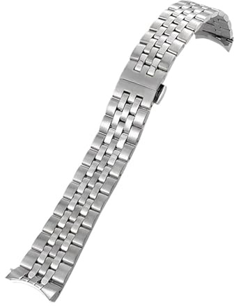 WTNZBAEM 316L Edelstahlarmband kompatibel mit Tissot Treasure Ring Serie T108.408 Wasserdichtes Metallarmband