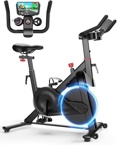 Lacuffy Exercise Bike Indoor, Cycling Bike with 136 kg Weight Capacity