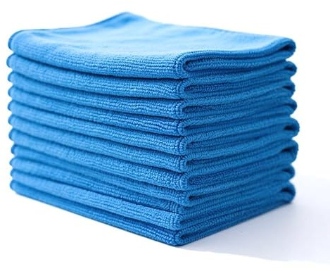 Microfibre Cleaning Cloth, 30cmX30cm, Pack of 12, Blue, All-Purpose Microfiber Towels (Blue)