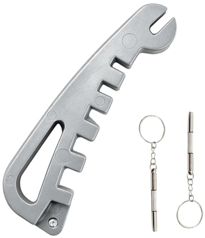 Eyeglass Frame Adjustment Tool with 3-in-1 Screwdriver, Professional Glasses Curvature Bender and Temple Arms Adjuster, DIY Repair Kit for Metal and Acetate Spectacles