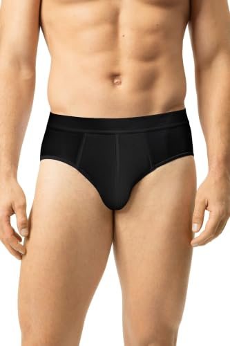 Mey Men's Jazz Pants - Underwear with Shaping Piping and Super Soft Terry Towelling Inserts - With Last Drop Technology - Basics Softball Series - 38178, black, L