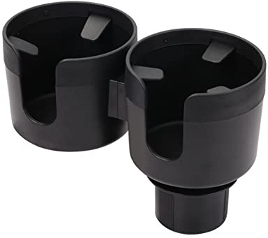 iSpchen Getränkehalter Auto Mittelkonsole Becherhalter Verlängerung Doppelte Getränke Halterung Flaschenhalter 2 in 1 Multifunktionale Aufbewahrungsbox Dosenhalter Auto Cup Holder Extender