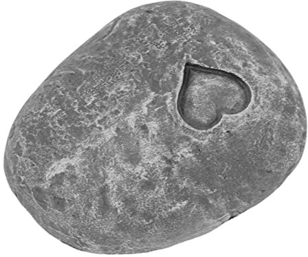 GLOGLOW Marcatore per Tomba di Cane Fai da Te Scritta in Resina Forma Speciale Pietra Commemorativa per Animali Domestici Squisita Durevole (Amo Il Grigio Pietra)