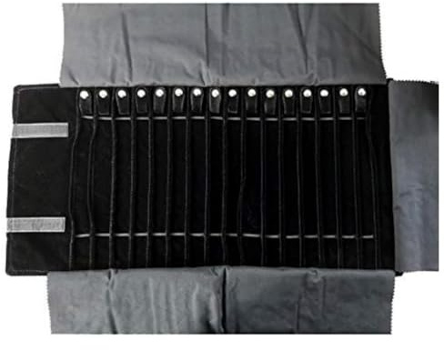 Smyckesrulle väska bärbart hänge halsband organiserare påse armband displayhållare resa smycken organiseringsfodral