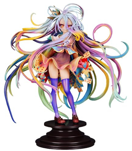 Zhongkaihua No Game No Life Anime Figur Shiro Actionfiguren Statue Modell Bunte Haare Stehend Ver 27CM PVC Figur Statue Modell Ornament Collection