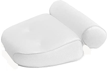 BLuVLy Luxus-Spa-Badewannenkissen - rutschfest, 6 Saugnäpfe, Plüsch, Kopf-, Nacken-, Rücken- und Schulterstützung, für alle Badewannen, ideal für Massagen