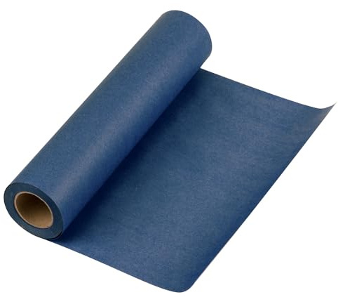 RUSPEPA Marineblaue Kraftpapierrolle – 30,5 cm x 30 m – Natürliches, recycelbares Papier, perfekt für Kunsthandwerk, Kunst, kleine Verpackungen, Verpackung, Post, Versand, Staugut und Pakete