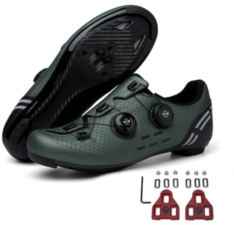 Mateju Fahrradschuhe Herren Damen Rennradschuhe Kompatibel mit Look SPD-SL Delta Lock Pedal Reitschuhe,Draussen Atmungsaktive Radschuhe Leichte Schuhe Rennrad Schuhe