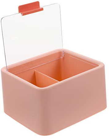 SHOWERORO Cotton Swabs Aufbewahrungsbox Mit Deckel Transparente Kosmetik Organizer Für Wattestäbchen Wattepads Und Make-up Zubehör Fächer Staubdicht