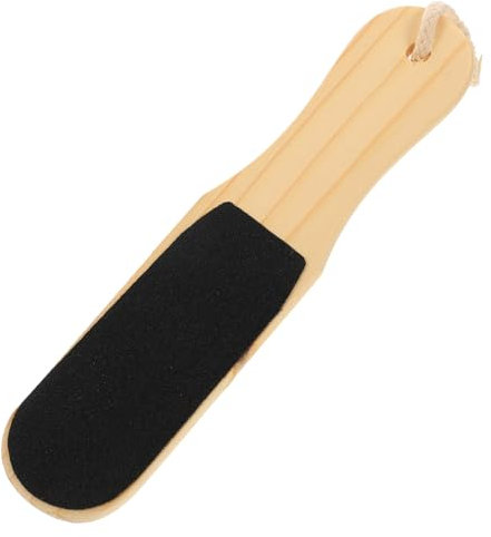 Didiseaon De Pie De Doble Cara 1 Unidad Mango De Madera Para Eliminar Callos y Piel Dura Cuidado De Pies Pedicura Herramienta Exfoliante Portátil