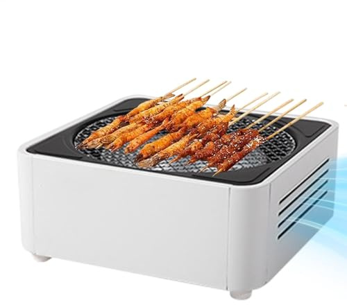 Parrilla de carbón sin humo, parrilla de carbón para barbacoa, estufa de carbón para barbacoa, barbacoa doméstica, parrilla de camping para camping, jardín, interior