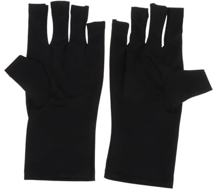 TOGEVAL 2 Piezas Guantes Protección Uv Guantes De Gel Para Uñas Para Manicura Para Usar Salones De Belleza o Casa