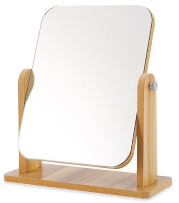 YZROHYI Espejo de Mesa Maquillaje 22 x 17 cm, Espejo de Tocador, Espejo Cosmético, De Pie, Makeup Table Mirror, Espejo Baño Sobremesa, Espejo Rectangular para Sala
