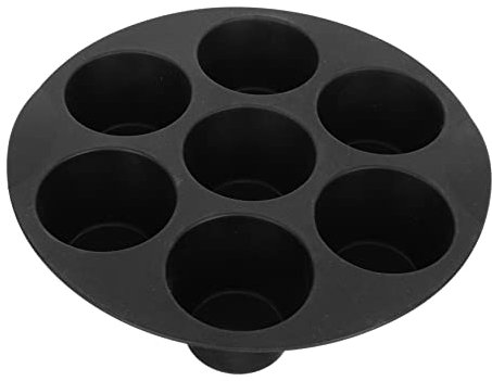 NAMOARLY Stampo Per Torta in Silicone 7 Fori Nero, Tortiera a Uso Domestico e Professionale, Antiaderente e Facile Da Sformare Per Forno e Friggitrice Ad Aria
