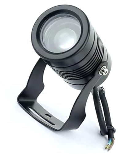 Faretti Per Esterni - Faretto A LED Da 3-10 W, Proiettore Da Parete Per Esterni, Faretto A Fascio Stretto, Faretto Con Illuminazione Remota Per Illuminazione Di Edifici Esterni(White,5W-(DC12V))