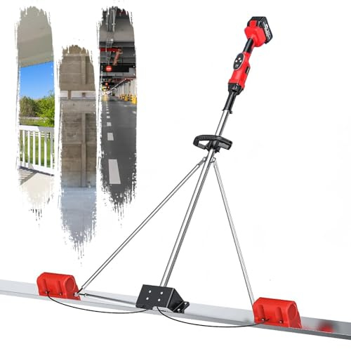 Herramienta vibratoria eléctrica para concreto de 59/71/79 con motor de cabezal, 9 velocidades, 3000-6000 RPM, acabadora de concreto húmedo, niveladora eléctrica de cemento 2mdualmotor-With1battery