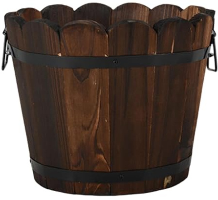 Harilla Fioriera in Legno, Ornamento, Portafiori, per Ingresso, Cortile,