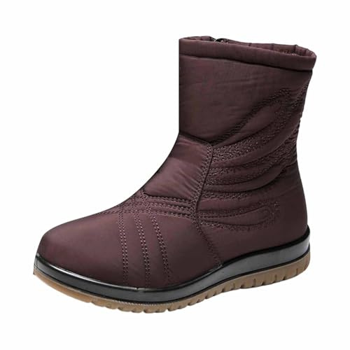Apres Ski Femme Bottes De Neige Chaussure Chaussures Apres-Ski Bottines Hiver Imperméable Boots Après-Ski Raquettes À Adulte Bottine Botte Randonnée Montantes D'hiver Pour Grand Froid Fourrées Snow