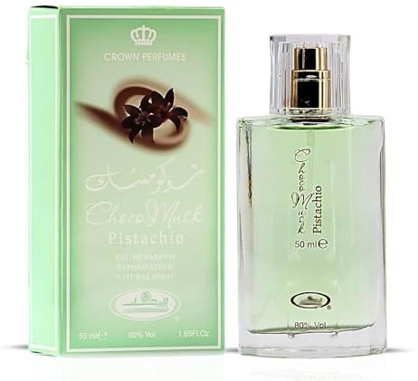 Choco Musk Pistachio 50 ml Eau de Parfum en Spray - para HOMBRES y MUJERES - Chocolate Almizcle Pistacho Dubai
