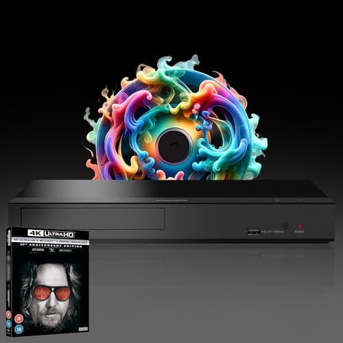 MULTIREGION Blu-ray Player Compatible with Panasonic DP-UB450 MultiRegion Blu-ray Region A, B & C - DVD Regions 1-8 - Bundle Including The Big Leb. 4K UHD Disc