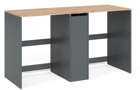 Vicco Armario para Lavadora Viktor, Antracita, 159.8 x 88.2 cm | con 3 compartimentos