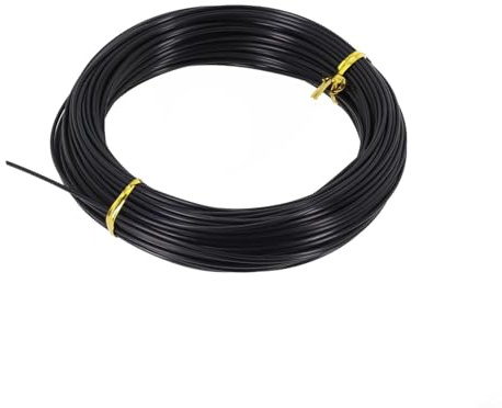 EffiFish Monofile Angelschnur, 30 m, 1,6–2 mm, strapazierfähiges Nylonseil, geringe Dehnung, für Boot, lange Speerfischen, Schwarz oder Transparent