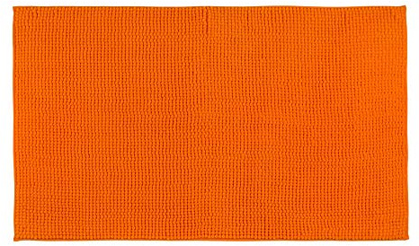 Gözze - Anti-Rutsch-Badematte, Superweich, 100% Mikrofaser, 70 x 120 cm - Orange
