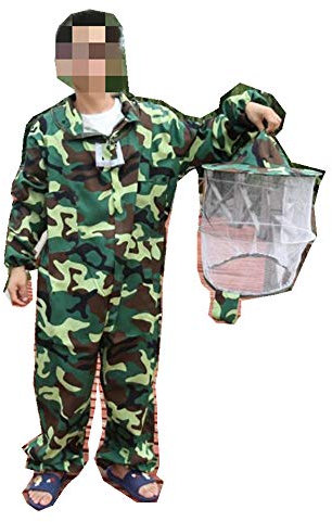 LTBEE Imkeranzug, Bienenenzucht, Schutzausrüstung, Ganzkörpertuch mit Schleierhaube, Rundumschutz für Profis und Anfänger, Imker