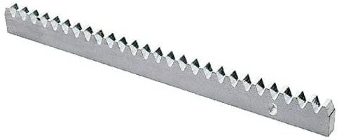 DOJA Industrial | Sliding Gate Rack | Module 4 | 2 Pieces 1 Meter | Galvanized Toothed Track Rail Compatible with Motor for Heavy Duty Operator | Gear for Electric Opener, Motorised Garage Door Gates