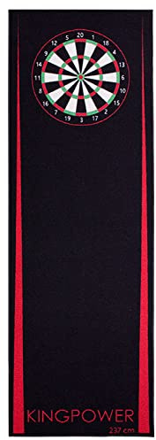 Kingpower dardo Mat dardo Alfombra Torneo línea de Tiro Accesorios de protección de Suelo Tablero de Dardos 2 tamaños 237 cm 290 cm diseños Diferentes, Diseño:Diseño 02 (Rojo 237x80cm)