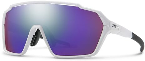Smith Shift Mag Sonnenbrille, Weiß / Chromapop Violet Mirror, One Size