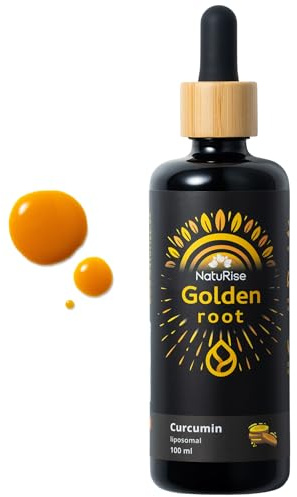 NatuRise® Kurkuma Tropfen Hochdosiert - Liposomales Curcumin mit Sanddornextrakt - Kurkumin Extrakt 100% Vegan - UV-Glas & Pipette mit Dosierskala - Laborgeprüft (100ml)
