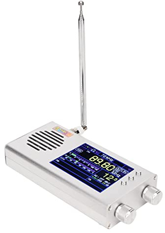 Receptor de Radio de Banda Completa, 8605 Chip V1.18 Firmware Más Reciente, Parlantes Estéreo Duales LCD de 3.2 , Admite Onda Larga, Onda Media, Onda Corta, FM (65M -108M) y AM (149KHz -27M)