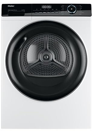 Haier I-Pro Serie 3 Asciugatrice 10 Kg a Pompa di Calore, Libera Installazione, Classe A++, Avvio Programmabile, con Sistema di Filtraggio 3 in 1, 59,5 x 66,5 x 84,5 cm, Bianca - HD100-A2939-IT