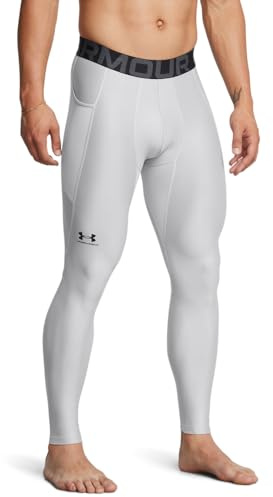 Under Armour Men's HeatGear Armour Leggings, 011 Gray, XXLT