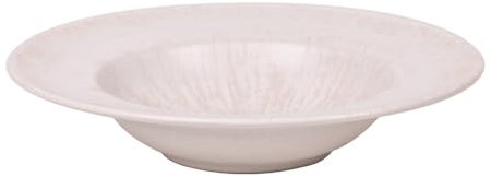 TABLE PASSION - Assiette à pates Onyx 27 cm crème (lot de 6)