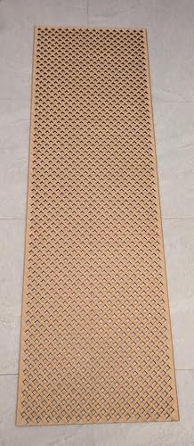 Laserkris Dekoratives Sichtschutzgitter für Heizkörperschrank, Wand, perforiertes MDF, 6 mm dick, verschiedene Größen, D7-Muster (unggrundiert, 1800 x 560 mm)