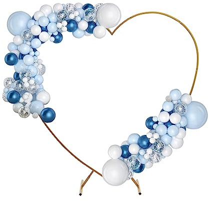 Hochzeitsbogen Ballonbogen, 2 * 2.1m Herzbogengestell Partydekorationsbogen Heiratsantrag Deko Metallbogen Für Hochzeiten Party Hochzeit Bogen