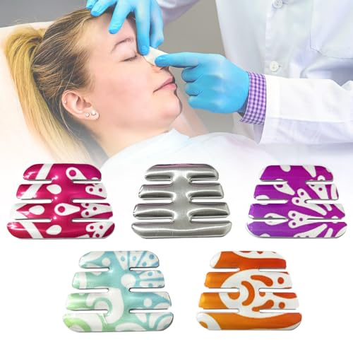 Thermoplastische externe Nasenschienen-Nasenbrücke Fracture Support Protector für Rhinoplastie Septoplastik, HNO, orthopädische Immobilisierung, 5 Pcs