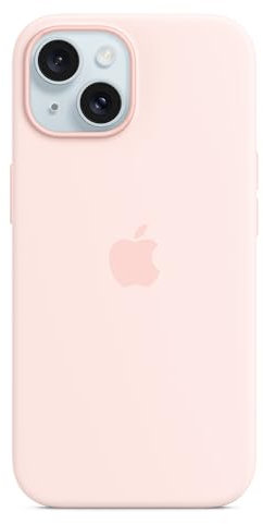 Apple Custodia MagSafe in silicone per iPhone 15 - Rosa confetto 