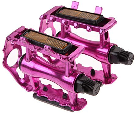 GBZIJIE Pedale Fahrrad,Fahrradpedale 2ST Fahrradpedale MTB Bike Plattform Pedale Cycling Aluminium Outdoor Sports 4 Farben Berg Pedal Fahrradzubehör(Pink)