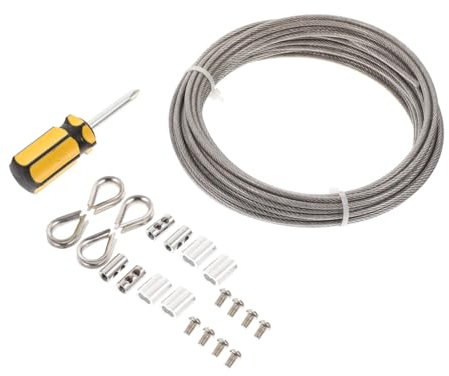 iplusmile 1satz Edelstahl Drahtseil Kit Für Außenbereich Für Garten Und Balkonbeleuchtung Rostfrei Installieren Langlebig Und Sicher