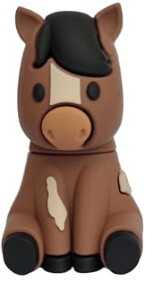 Ulticool - Clé USB Cheval 128 Go – Design pratique et élégant pour femmes, amies, adolescentes, filles passionnées de chevaux ou garçons et fans de chevaux – Marron