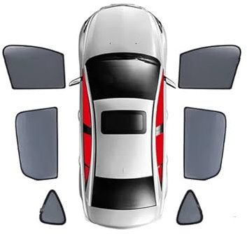 SQOFJGIGN Seitenscheibe Sonnenschutz Für VW Für Golf 7 Für Variant Für Golf7 2013-2020 Auto-Sonnenschutzvisier Vorne Hinten Seitenfenster Sonnenschutz Sonnenschutz Blenden(6PCS)