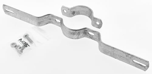 MBS-SIGNS | R135 Rohrschelle Pfostenschelle Schilderklemme für Stange Ø 60 mm | 400 mm x 30 mm | Made in Germany