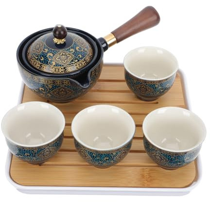 NAMOARLY 1set Teiera Ceramica Automatica Teiera Portatile Porcellana Per Incontri e Viaggi Design Elegante e Facile Da Pulire Perfetta Per Regali Familiari e Amici