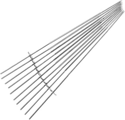 ifundom 10 Piezas Brocheta Para Barbacoa Gear De Acero Inoxidable Pinchos Reutilizables Para Barbacoa Para Exteriores Asados El Patio Camping