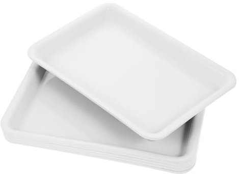 ibasenice 6 Pezzi Vassoio Rettangolare per Piante Vassoio per Fioriera e Compatibile con Vasi e Terracotta